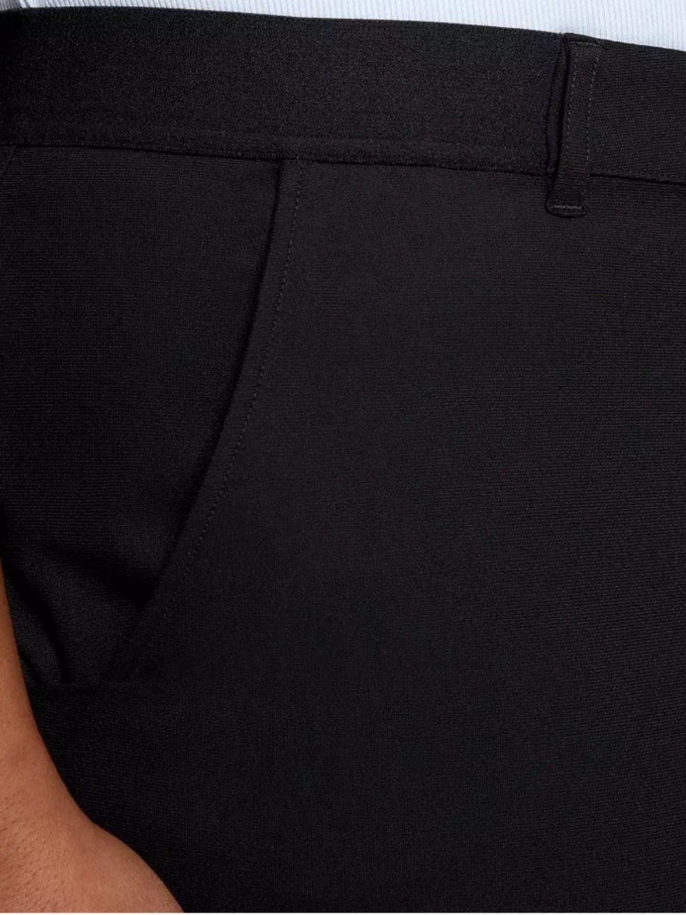 CALIA Slim Fit Golf Pants Pure Black Easy Care Athletic Pants - Picture 3 of 14